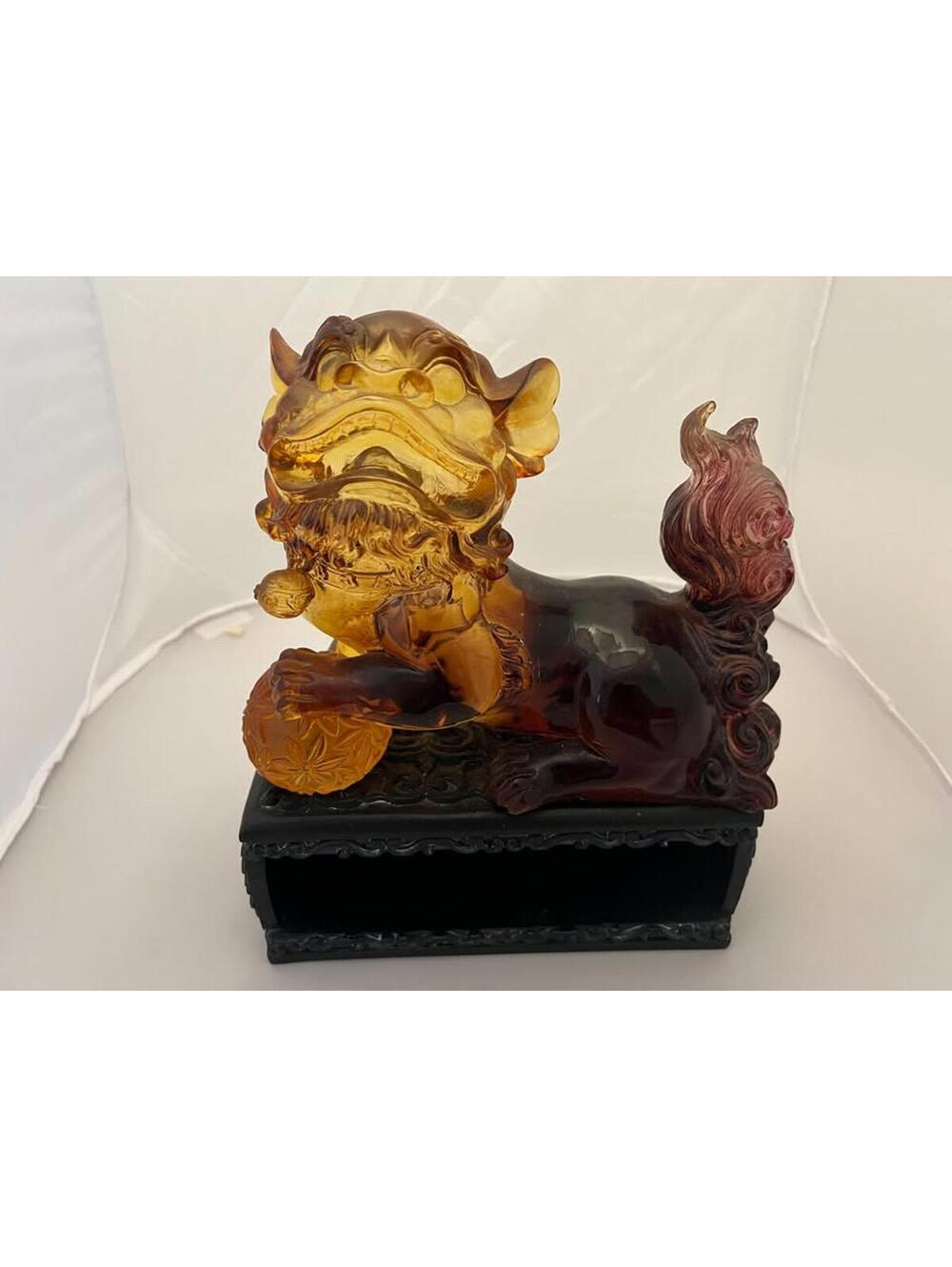 Imperial  vintage FIRE AMBER –  celestial Foo Dog